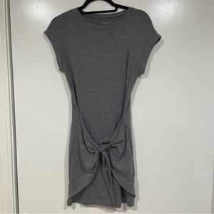 AERIE Wrap front gray dress S